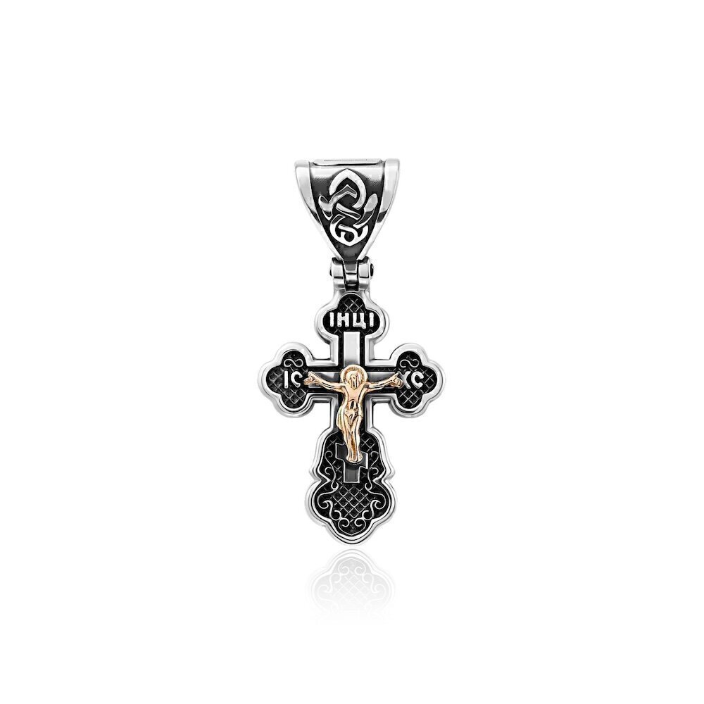 Купить Крест из серебра "Спаси и Сохрани" (9915)